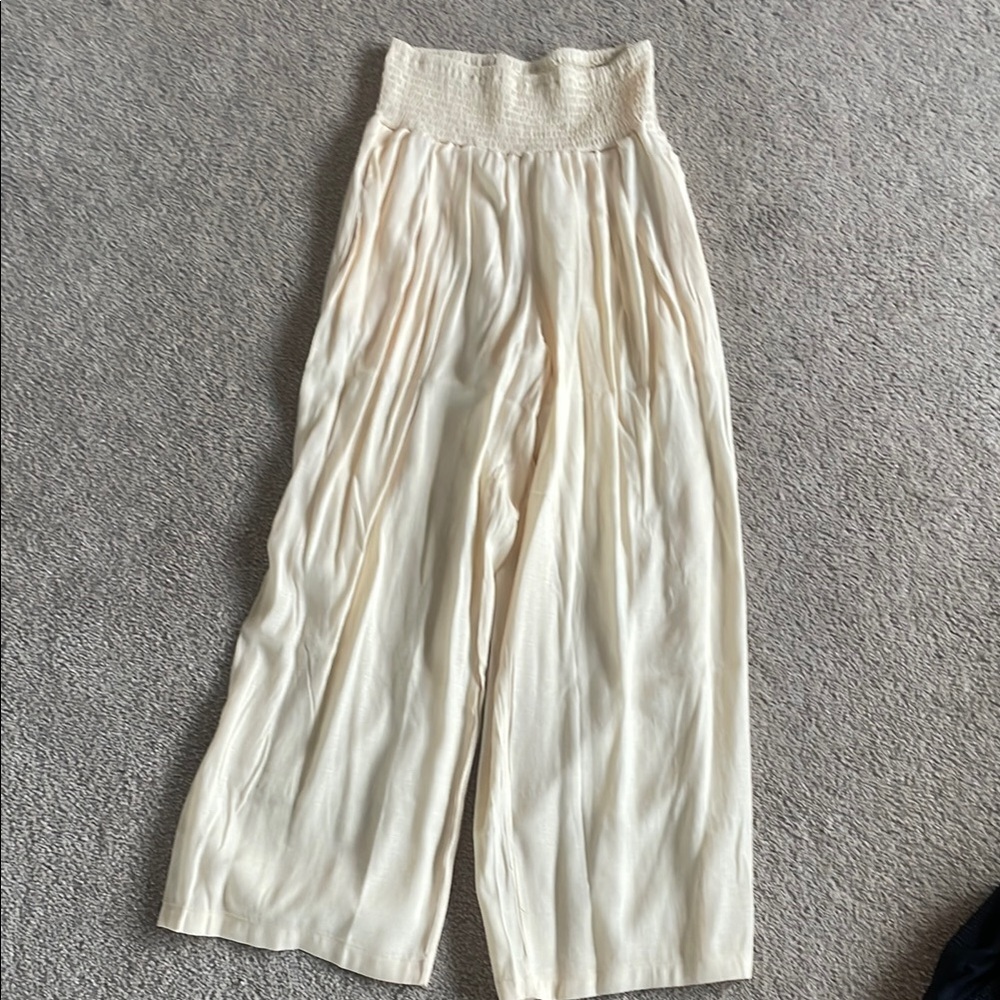 Cream Maxi Trousers